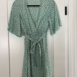 Mint Green Wrap Dress